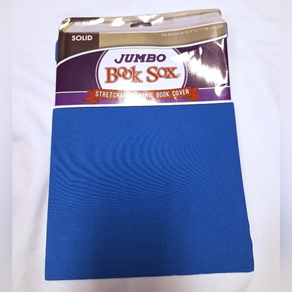 4Pcs Stretchable Fabric Book Cover Include Jumbo Book Sox - Picture 9 of 10